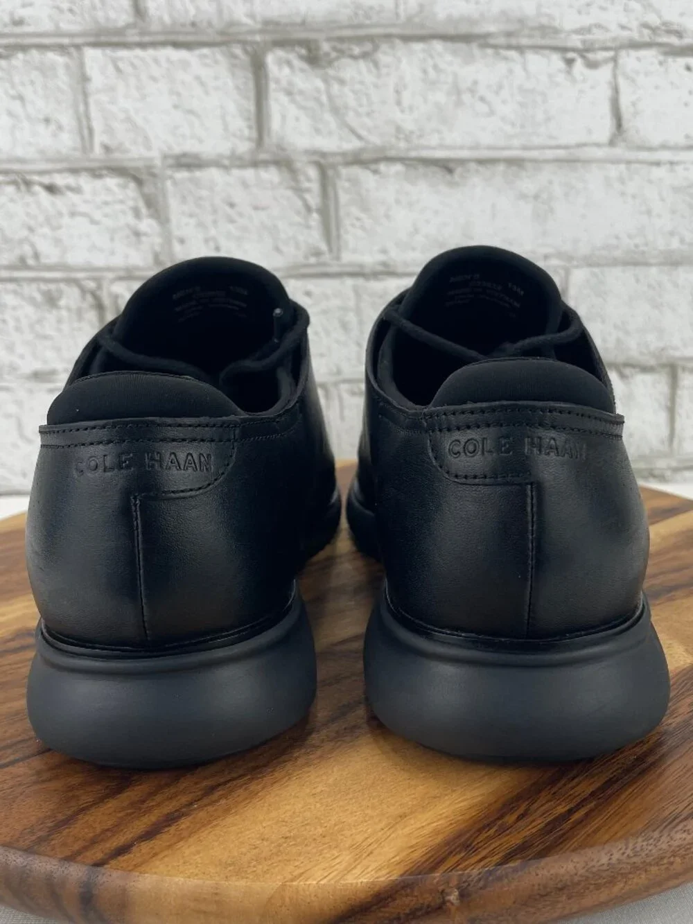 Cole Haan 2.Zerogrand Laser Wingtip Oxford Mens 13 M Black Leather Casual Shoes
